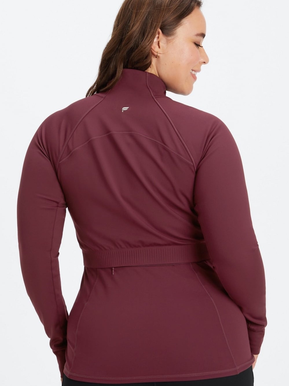 Fabletics Maroon Trinity Performance Jacket - Picture 2 of 7